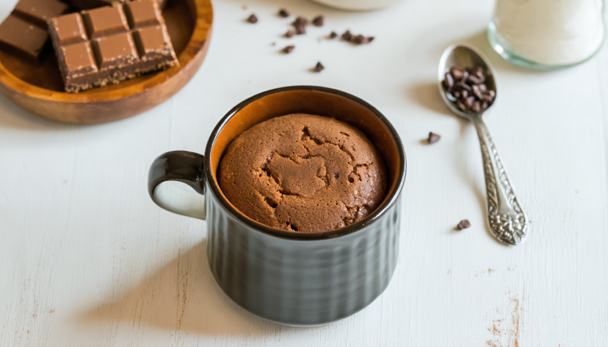 découvrez notre recette de mug cake au chocolat, saine et rapide à préparer. un dessert simple et délicieux pour une gourmandise instantanée à tout moment.