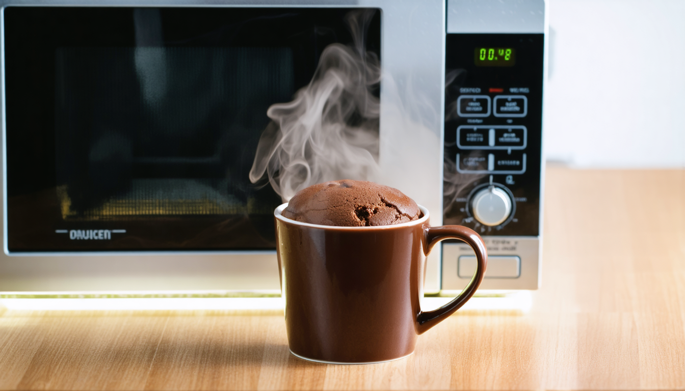 découvrez notre recette saine, rapide et simple pour un mug cake au chocolat délicieux, parfait pour une gourmandise express et équilibrée.