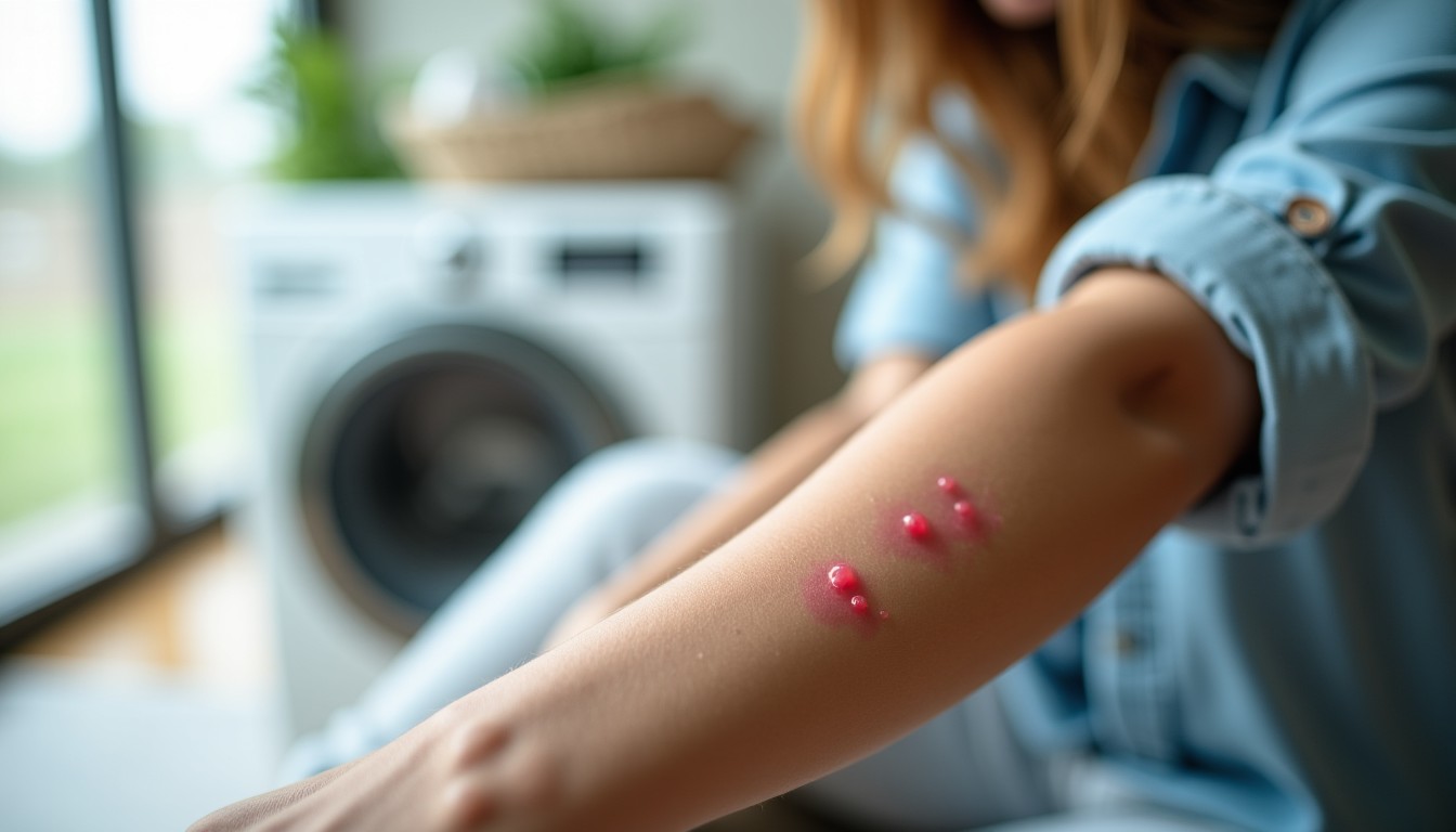 Identifier les boutons d’allergie causés par la lessive : guide photo des symptômes à reconnaître